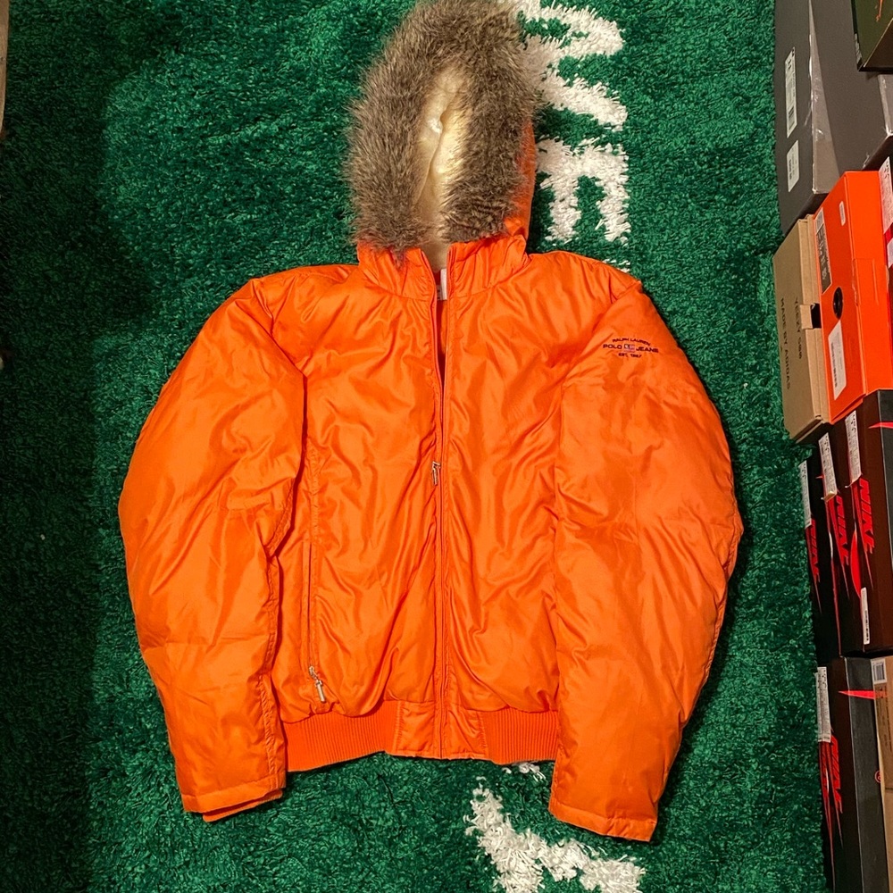Vintage polo jeans dry goods puffer jacket